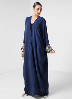 Embellished V-Neck Abaya