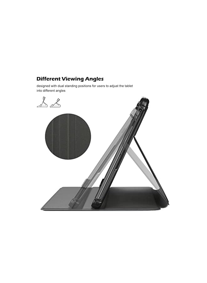 Procases Slim Folio Case for Lenovo Tab M10 10.1 Inch 2022 3rd Gen, Shockproof Stand Smart Cover for Lenovo Tab M10 10.1” TB328FU / TB328XU -Black - Image 5