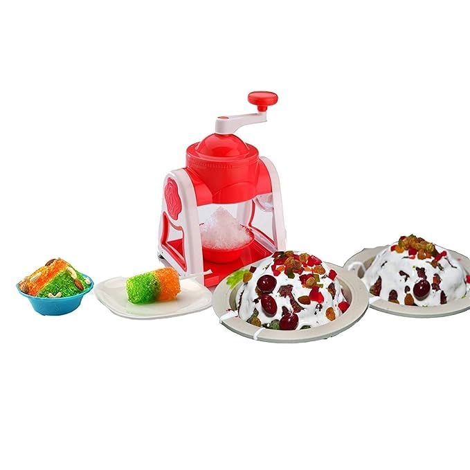 CHEAPERZONE Plastic Manual Gola Maker with Slush Maker and Ice Crusher Manual Ice Gola Slush Maker Ice Snow Maker Machine ICE Snow Multicolor Pack of 1 - Image 2