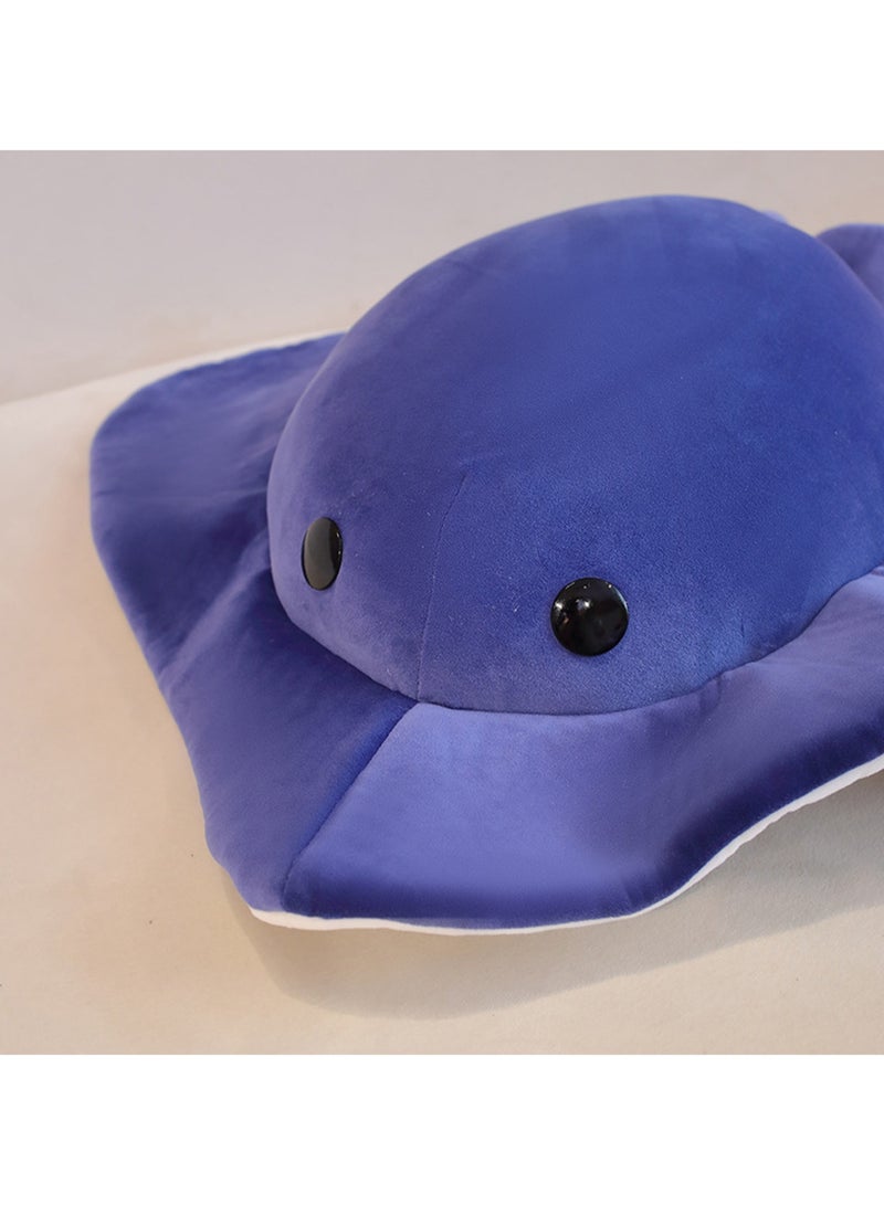 52 CM Cute Ray Plush Toy Soft Stuffed Marine Animals Doll For Girls And Boys All Ages Gift （Grey） - Image 3