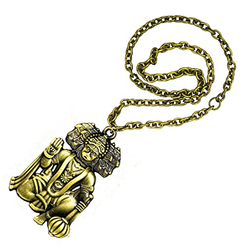 AFH Lord Panchmukhi Hanuman Bronze Idol Religious Décor Car Hanging Ornament Dream Catcher Positive Vibes Balcony, Gift, Vehicle, Wind Chimes - Image 2