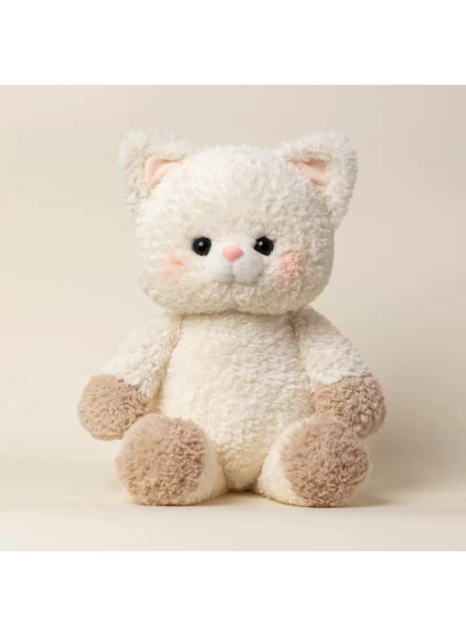 صن سباير دمية قطة محبوبة من القطيفة مع فستان قابل للفصل + قماش فائق النعومة ومناسب للبشرة | وسادة غرفة النوم / هدية عيد ميلاد - Image 2