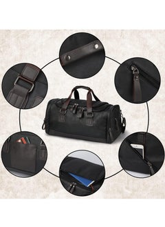 Generic Travel Duffel Bag, Vegan Leather Gym, Carry On, Weekender Overnight Luggage Bag, 50cm Lightweight & Large Duffle Water-proof Durable  - Image 2