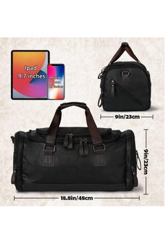 Generic Travel Duffel Bag, Vegan Leather Gym, Carry On, Weekender Overnight Luggage Bag, 50cm Lightweight & Large Duffle Water-proof Durable  - Image 4