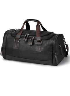 Generic Travel Duffel Bag, Vegan Leather Gym, Carry On, Weekender Overnight Luggage Bag, 50cm Lightweight & Large Duffle Water-proof Durable  - Image 1