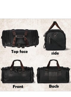 Generic Travel Duffel Bag, Vegan Leather Gym, Carry On, Weekender Overnight Luggage Bag, 50cm Lightweight & Large Duffle Water-proof Durable  - Image 3