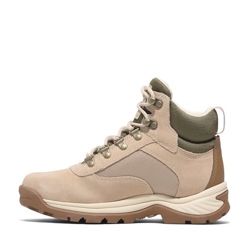 Timberland Women's White Ledge Mid Waterproof Hiking Boot, Light Beige Suede, 9 - Image 3