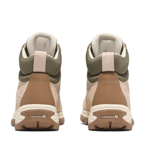 Timberland Women's White Ledge Mid Waterproof Hiking Boot, Light Beige Suede, 9 - Image 4