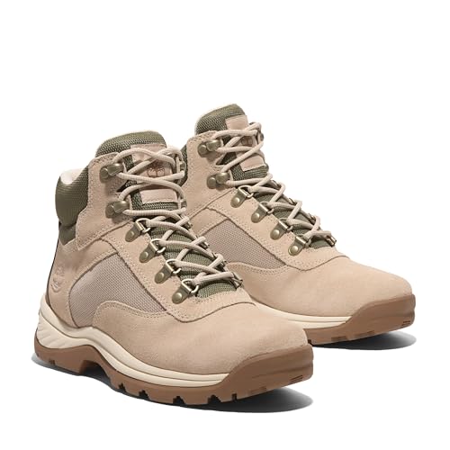 Timberland Women's White Ledge Mid Waterproof Hiking Boot, Light Beige Suede, 9 - Image 5