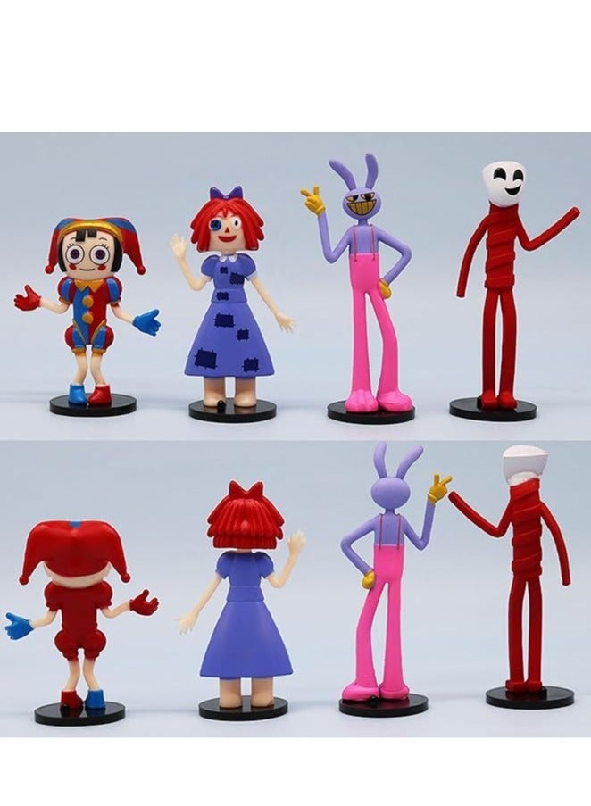 general لعبة سيرك الأرقام السحرية المصنوعة من مادة البولي فينيل كلوريد لشخصية جاكس بومني كاني كينجر ذات الطابع الكرتوني الرائع هدية للأولاد والبنات (8 قطع) - Image 5