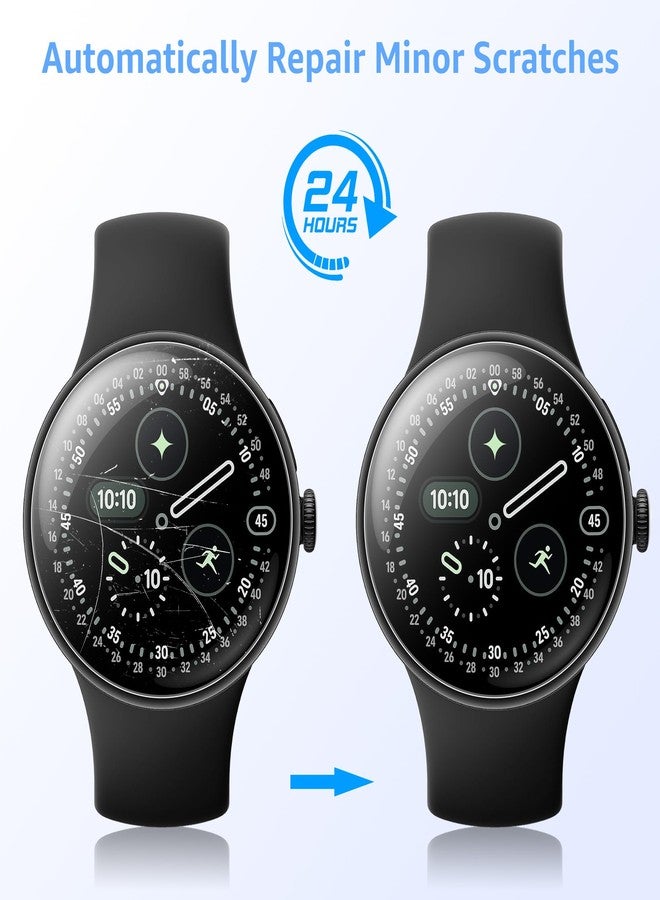 Tiorecime 8 Pack Screen Protector for Google Pixel Watch 4/3 41mm, Soft TPU Self-Healing Bubble Free Anti-Scratch HD Clear Touch Sensitive Protective Film Compatible with Pixel Watch 4/3 41mm - Image 4