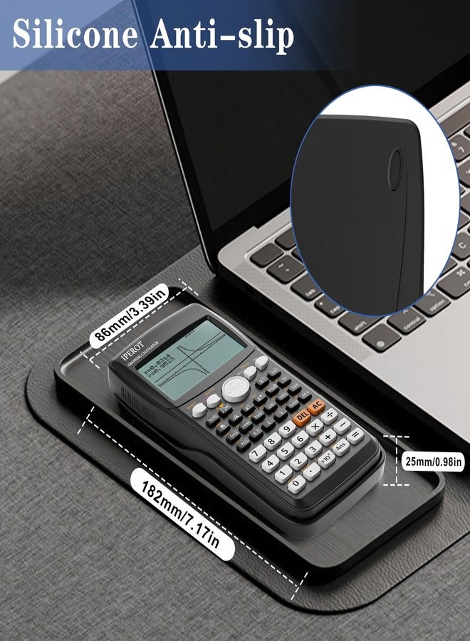 IPEROT Scientific Calculators with Graphing Calculator, Scientific Calculators 10 Modes/ 4 Graphing Functions, Desktop Math Calculator Ideal for School Supplies, Students, College, Teachers(Black) - Image 2