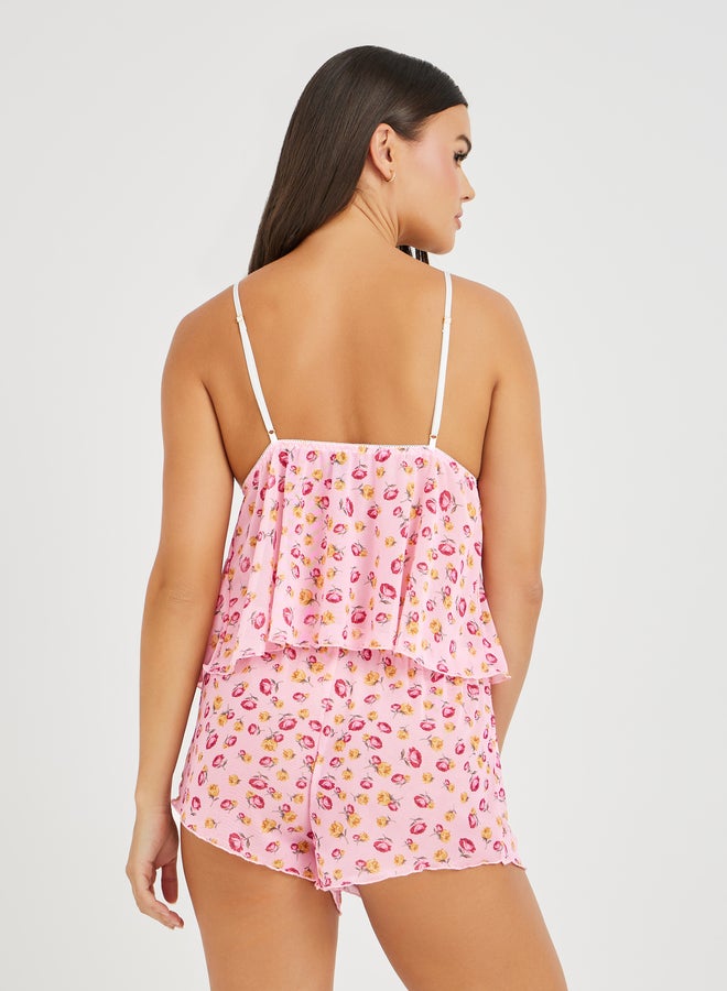 Styli Styli All-Over Floral Print Top and Shorts Set - Image 5