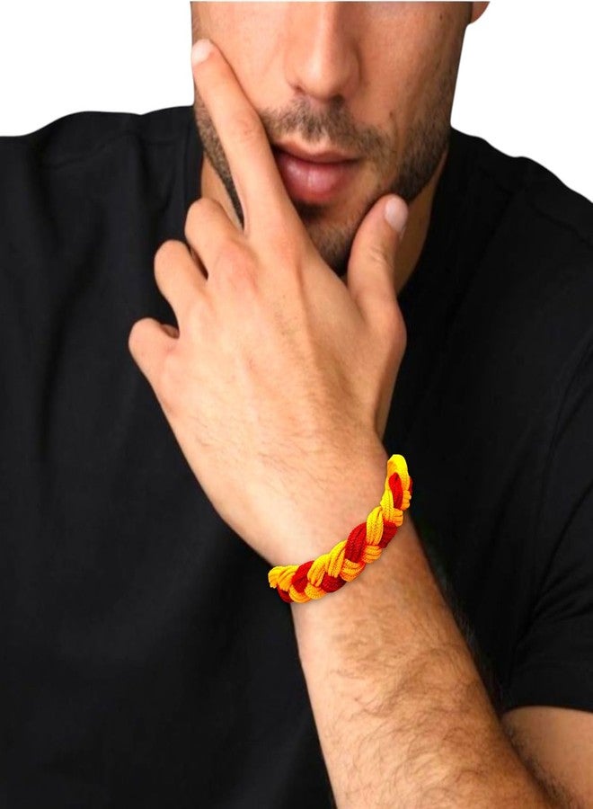 Elleva Hanuman Bracelet for Men Stylish with Bajrangbali Locket Combo | Hanuman Ji Kada for Strength, Courage & Protection | Religious Adjustable Bangle for Boys Daily Wedding (Pack of 1) - Image 3