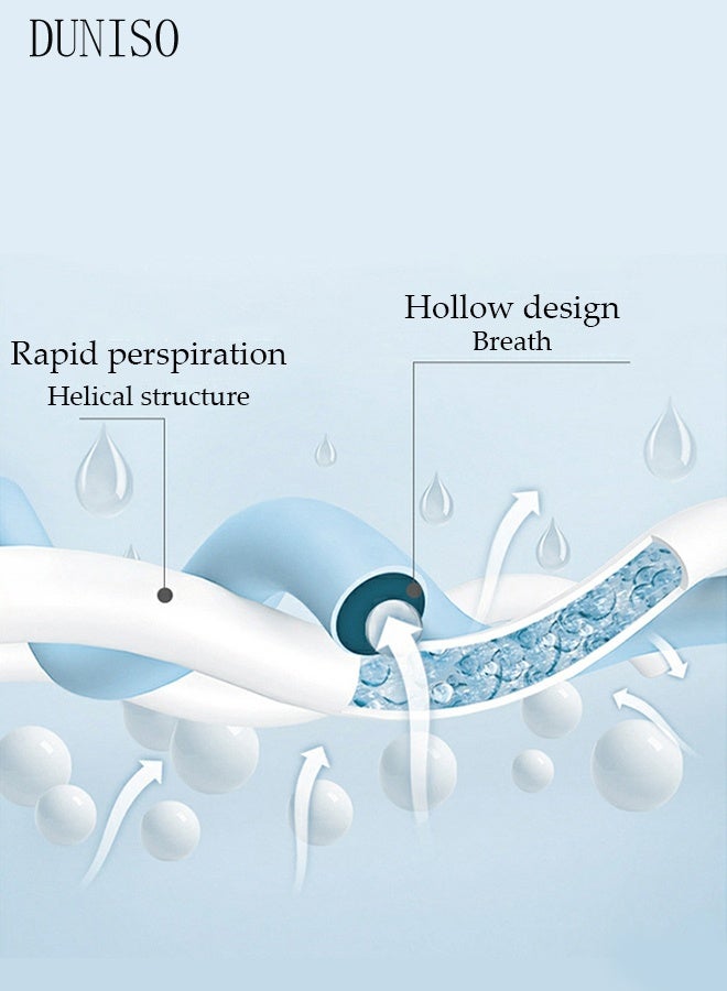 DUNISO 2PCS Cooling Pillow Cases Luxury Soft Smooth Pillow Covers for Skin and Hair Care Comfortable and Breathable Ice Silk for Hot Sleepers Hair and Skin Friendly  - Image 3