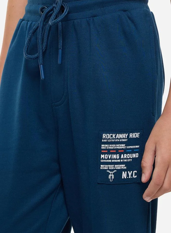 victor and jane Printed Regular Fit Hoodie & Joggers Set by Styli