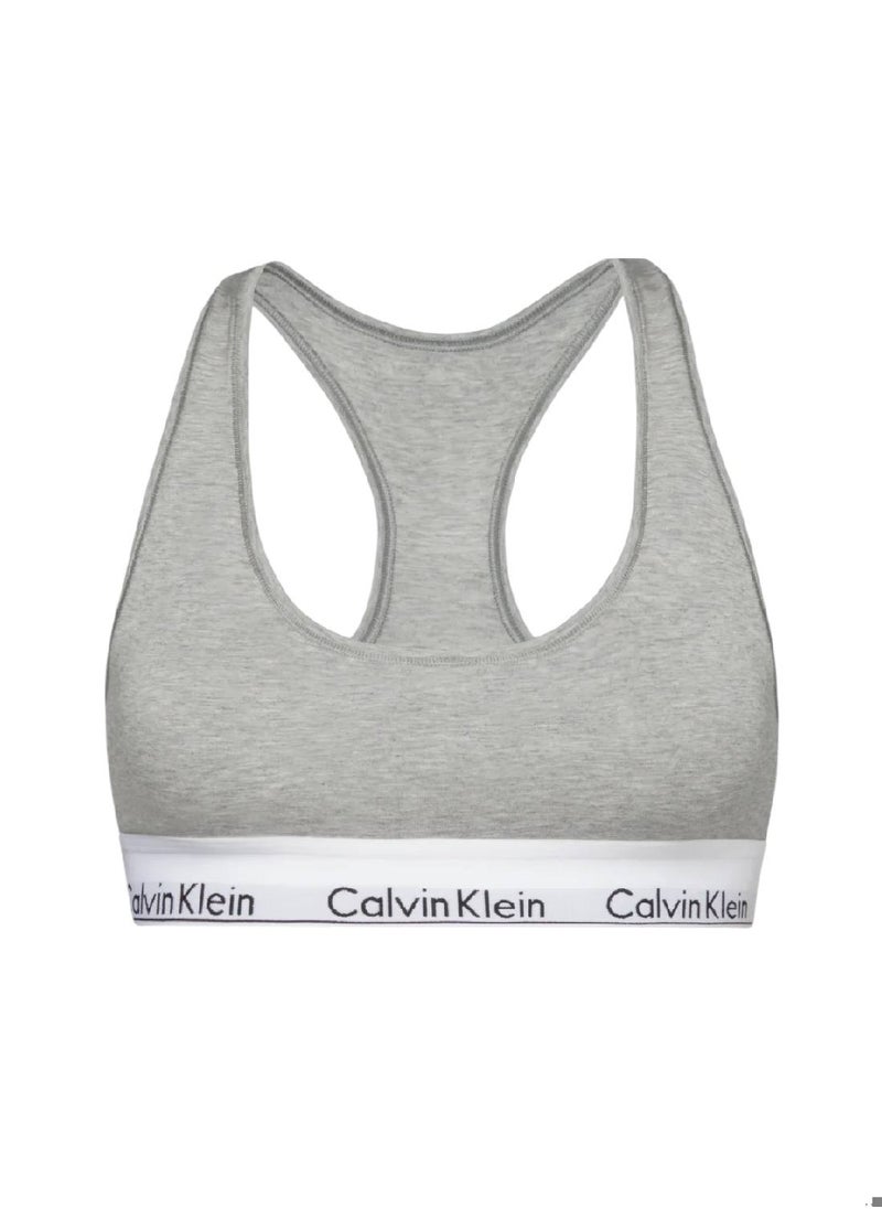 CALVIN KLEIN - Women's Bralette - Cotton Blend, Grey - Image 1