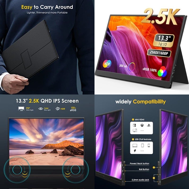 MNN MNN 2 5k Portable Monitor 13 3 13.3 inch Z67A60352029C71B690F7Z