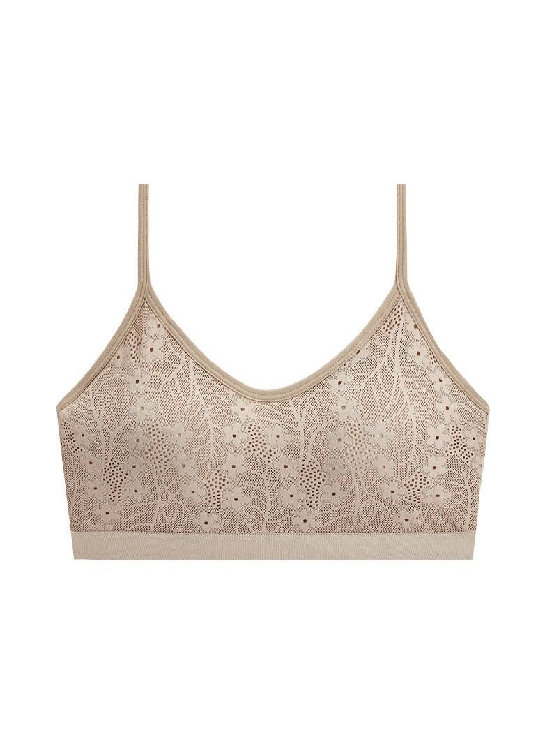 Loquat Women's Lace Gathering Sports Bra 