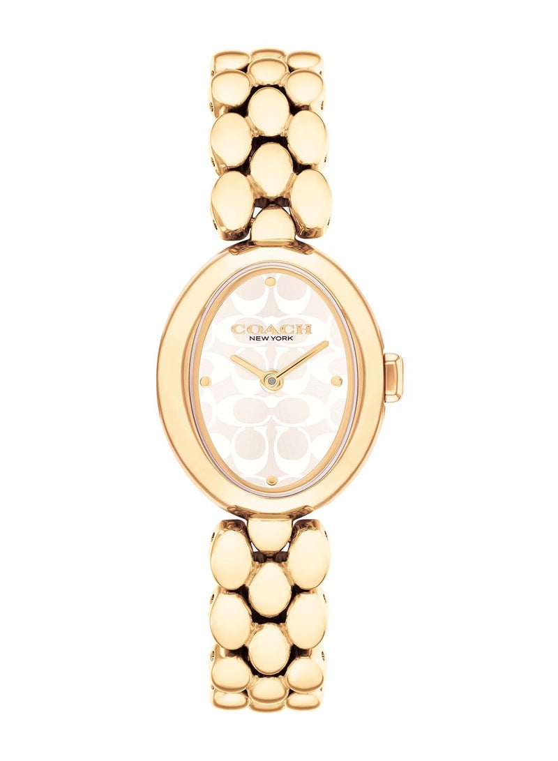 COACH ساعة كوچ النسائية بأطقم فضي أبيض - 14504417 - Image 2