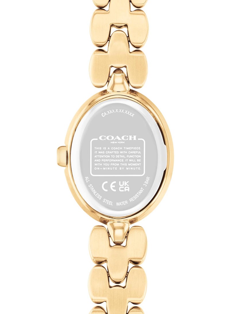 COACH ساعة كوچ النسائية بأطقم فضي أبيض - 14504417 - Image 3