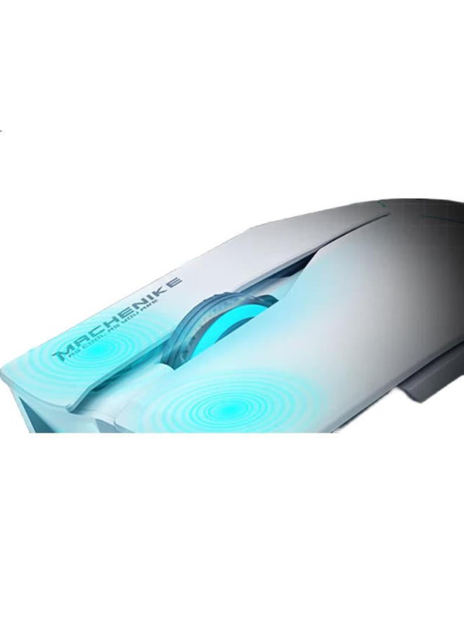 MACHENIKE (Machenike) M720 Wireless Gaming Mouse Wired E-Sports Computer Notebook Mouse Office Mechanical Mouse Charging Dual Mode 8000Dpi - White - Image 1