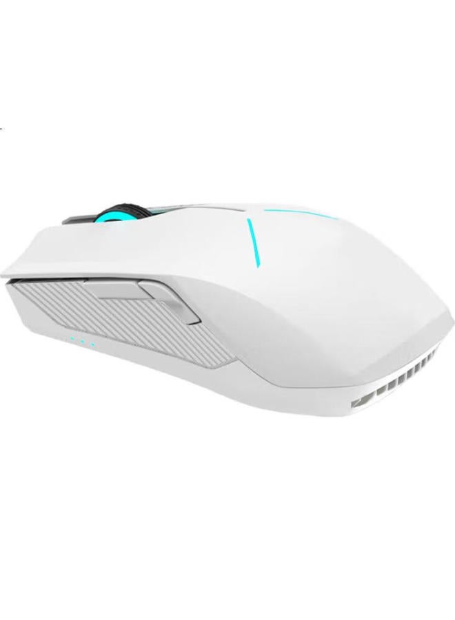 MACHENIKE (Machenike) M720 Wireless Gaming Mouse Wired E-Sports Computer Notebook Mouse Office Mechanical Mouse Charging Dual Mode 8000Dpi - White - Image 3