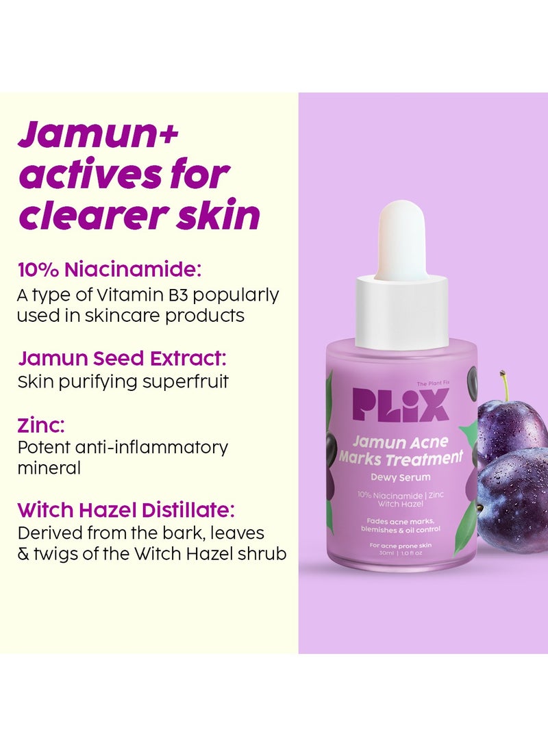 PLIX THE PLANT FIX Jamun Face Wash With Smoothie Moisturizer Combo Detoxifies Skin, Reduces Active Acne, Fades Blemishes For All Skin Types - Image 3
