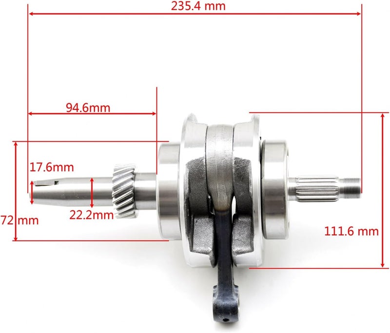 Yurefax Motorcycle Crankshaft Assembly for CG250 Engine - Image 2