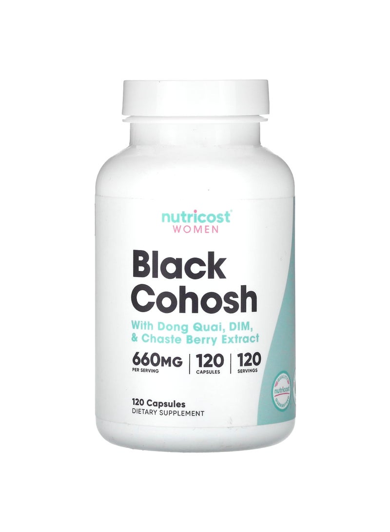 Nutricost Women, Black Cohosh, 660 mg, 120 Capsules