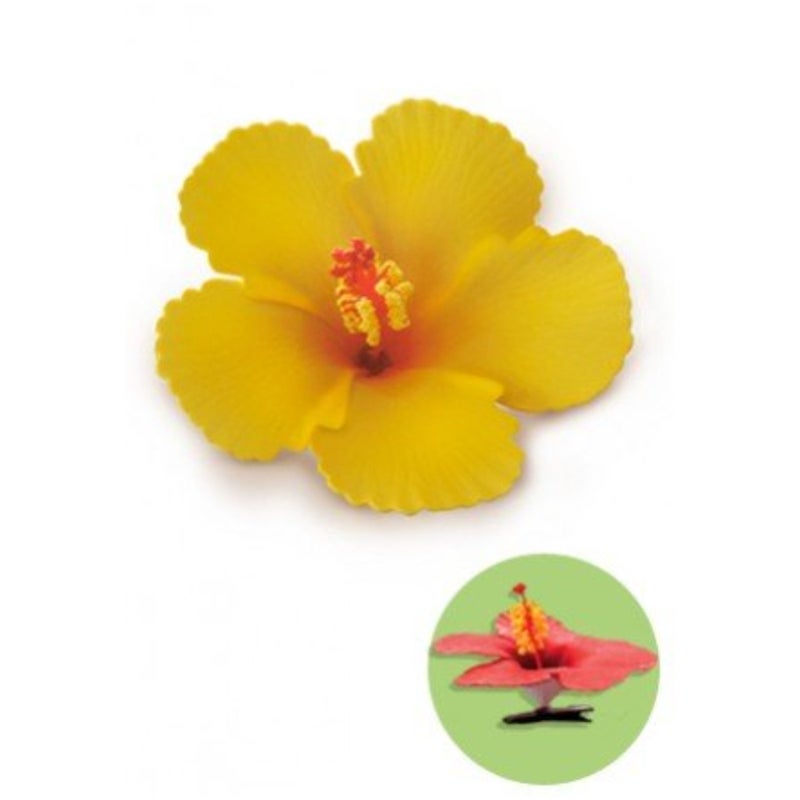 Welcome to the Islands Hibiscus Clip Foam Flower  Yellow