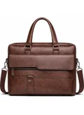 Mobcos Leather Bag Dark Brown