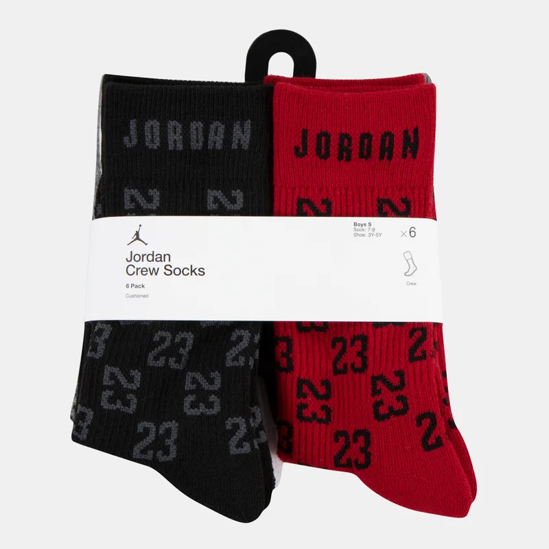 Jordan Monogram Essential Crew Socks (6 Pairs)