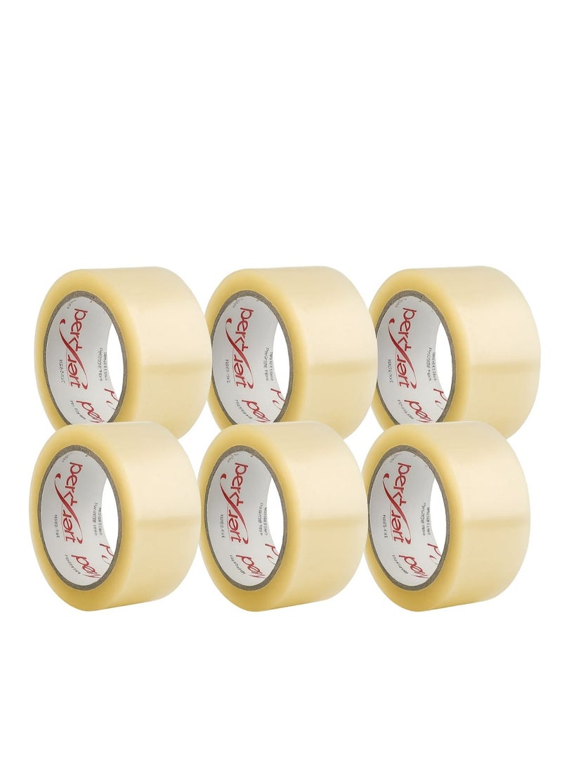 بيرفيكت بيرفكت شريط تغليف شفاف 2 إنش × 100 ياردة – مجموعة من 6 لفات - Image 1