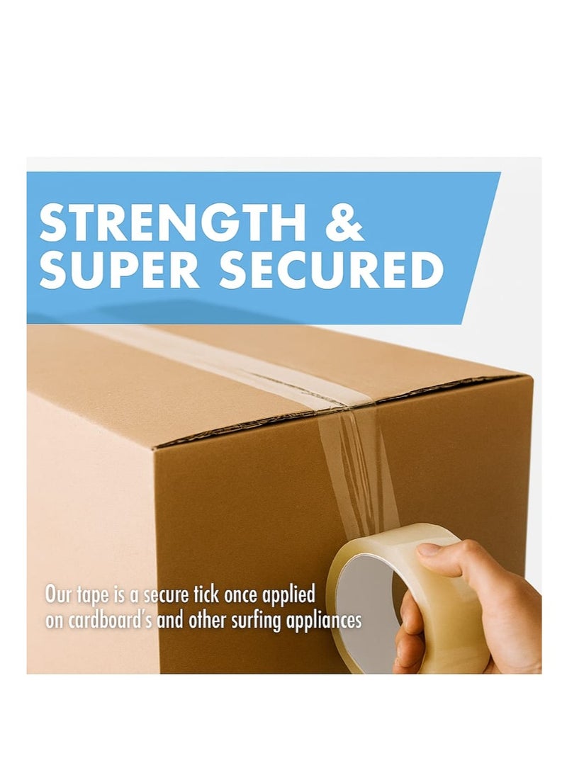 بيرفيكت بيرفكت شريط تغليف شفاف 2 إنش × 100 ياردة – مجموعة من 6 لفات - Image 2
