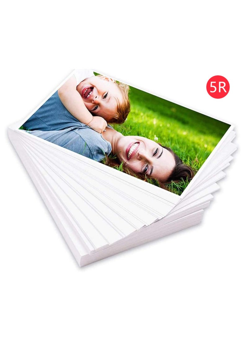 Generic 100 Sheets 5x 7 5R High Glossy Photographic Paper Waterproof Professional High Glossy Photo Paper For Printer Works with All Inkjet Printers 230g  - Image 1