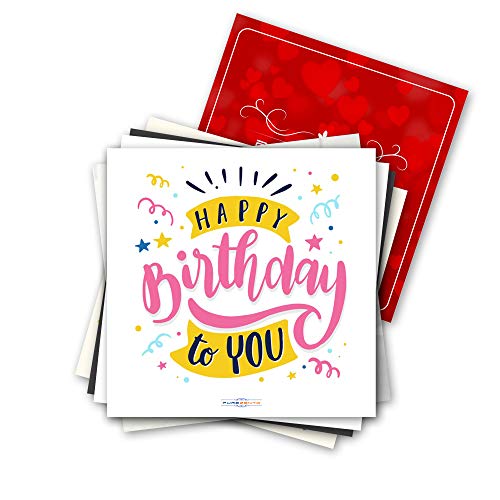 PUREZENTO Set of 48 Birthday Cards Other DIY(Do It Yourself) Birthday Greeting Cards 3X3 Inches Greeting Card (PACK OF 48 CARDS) - Image 4