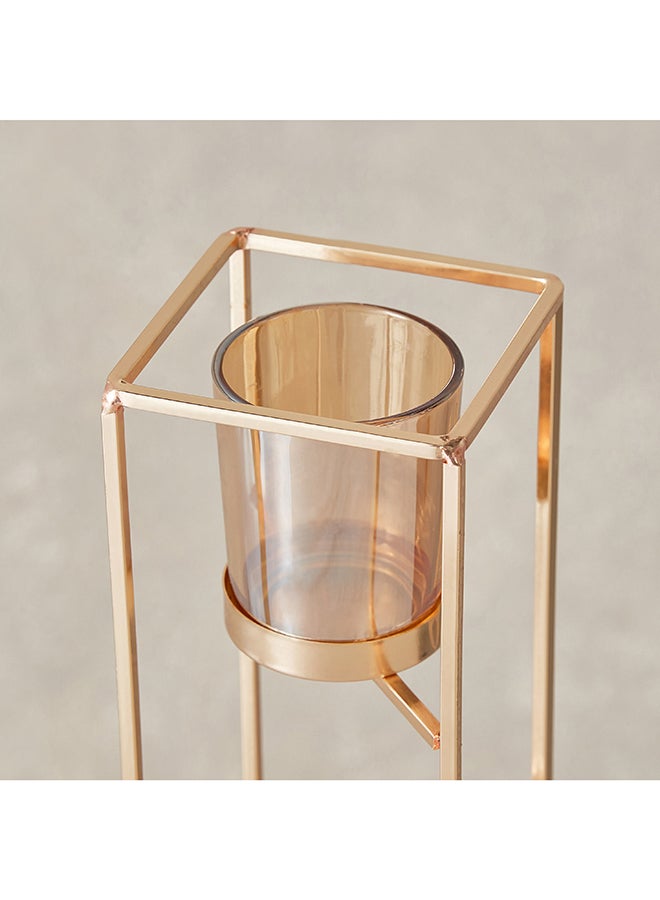 Home Box Orlie Metal Modern Candle Holder with Glass Votive 8 x 25.8 x 8 cm - Image 3
