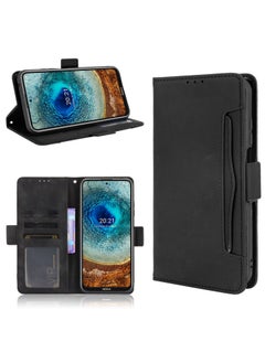 Generic For Nokia X10 / X20 Skin Feel Calf Pattern Horizontal Flip Leather Case with Holder & Card Slots & Photo Frame(Black)  - Image 1