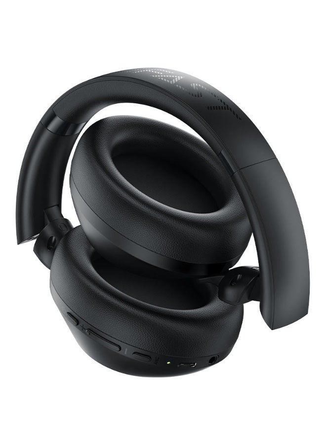 ACEFAST Wireless Over Ear Headphones H3, 80  hours Play Time, Active noise cancelling, Foldable and rotatable earcups, Adjustable headband, IPX4 waterproof - Black - Image 3