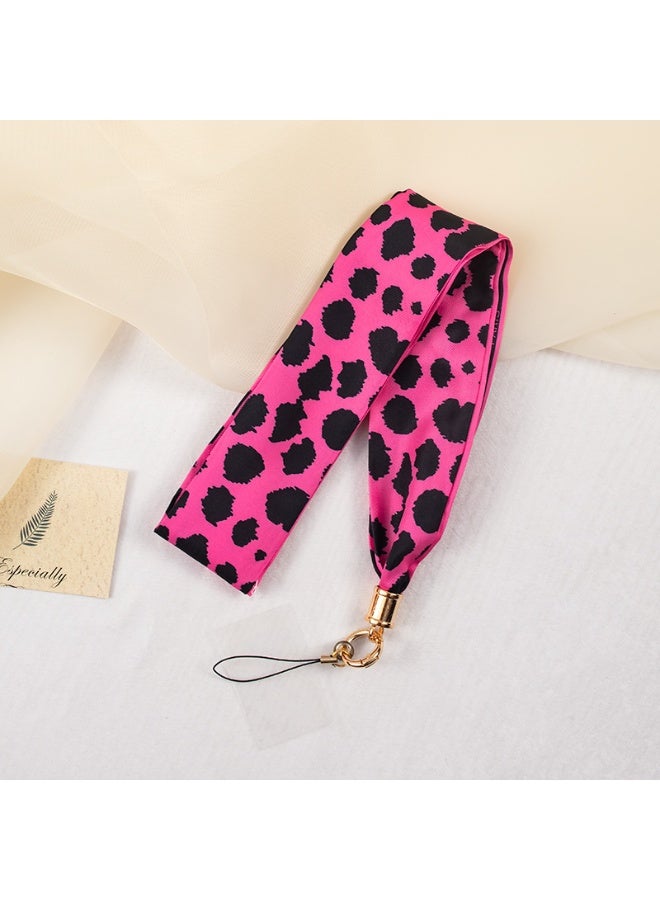 NIBEMINENT Beaded Phone Lanyard, Anti Lost Removable Wrist Strap, Long Satin Chain Pendant Bracelet Pendant, Phone Keychain Lanyard