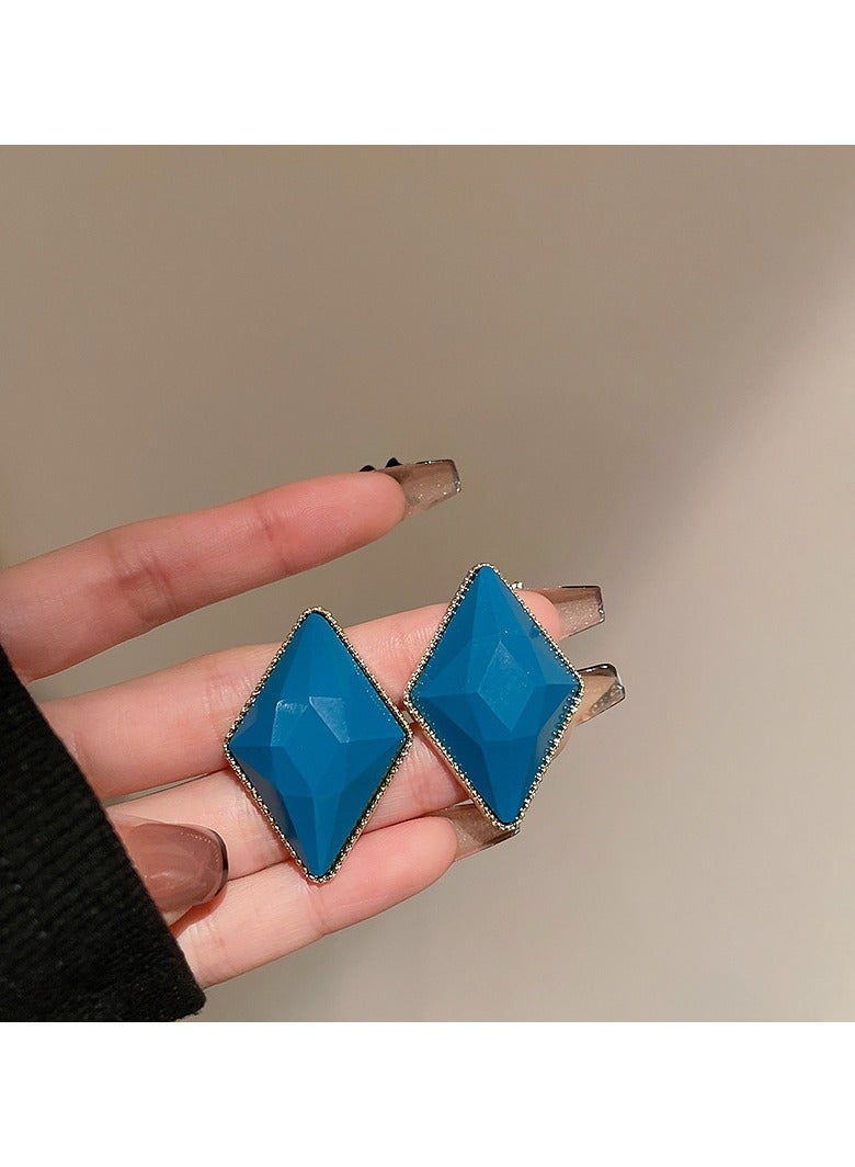 Blue Diamond Fashion Earrings 