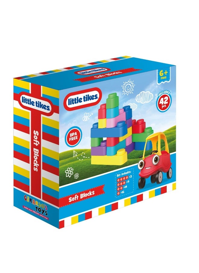 little tikes Little Tikes Soft Blocks Stacking Toy Set (42 Pieces)  - Image 1