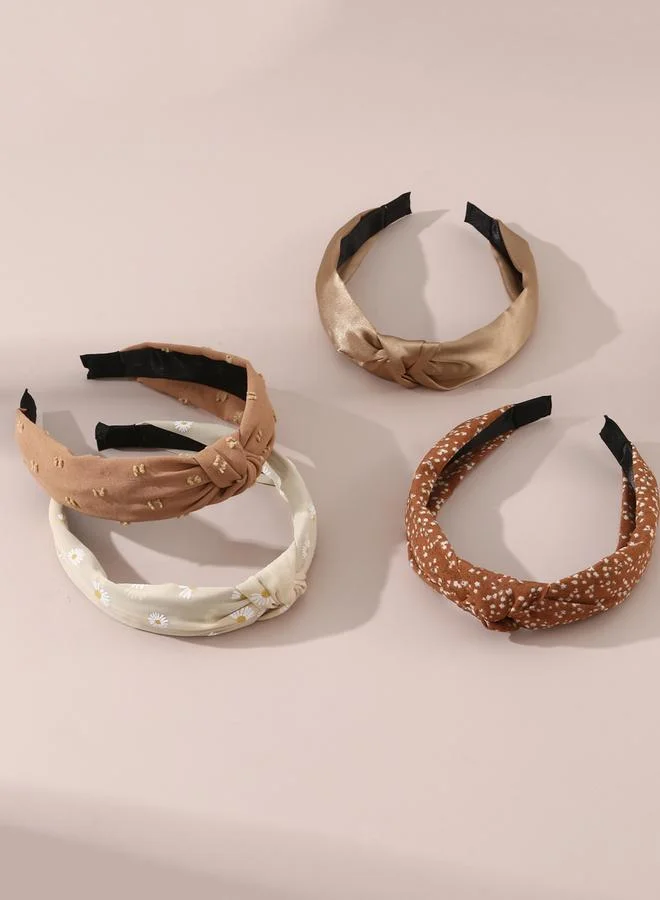 Take Two Multi Set of 4 - Twist Headband for Women | Best Price UAE
