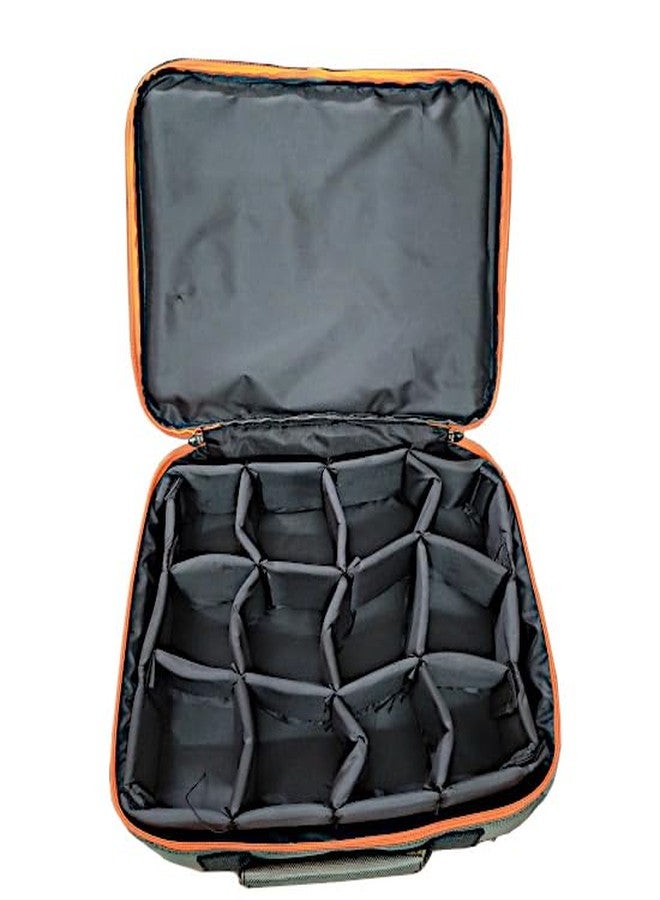 DYUCAN Cricket Ball Case - Holds 12 Selected Balls | Grey with Orange Highlights | Durable, Padded Storage Case for Practice & Match Balls - Image 4