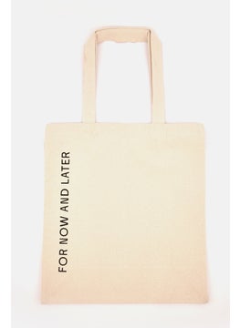 Tchibo Women Shopping Bag 40 L x 45 H x 17 W cm, Beige  - Image 1