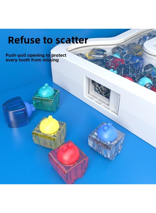 Generic Fetal Hair Storage Baby Modeling Transparent Baby Storage Box Creative Bear Memorial Baby-Color:Sea Whale Blue Bear Baby Teeth Box [color Box] 320g  - Image 5