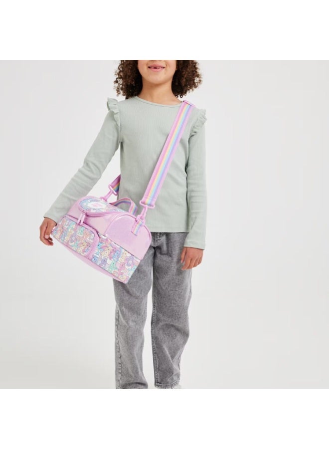 Smiggle Children's Double-Layer Insulated Lunch Bag with Cartoon Print, Student Lunchbox, Portable Large Capacity Food Carrier Bag - Image 4