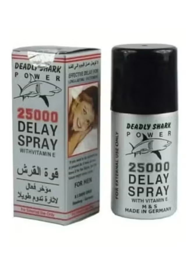 Deadly Shark Power 25000 Delay Spray for Men with Vitamin E