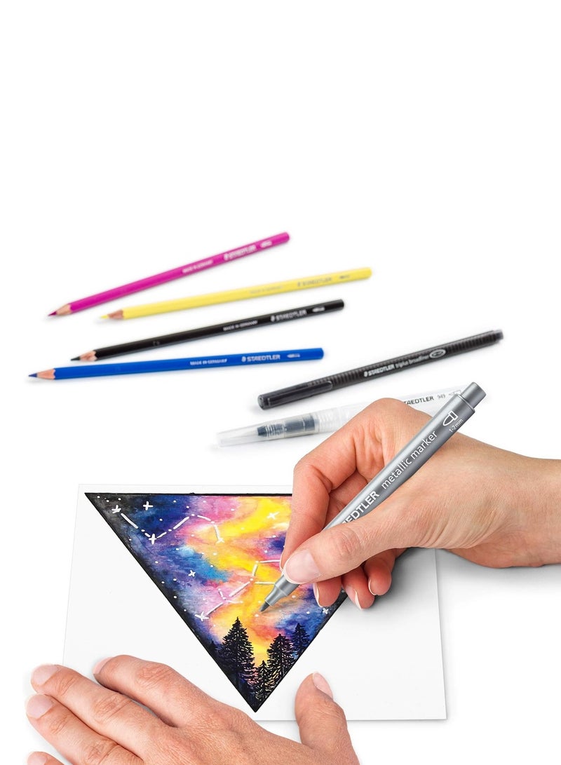 STAEDTLER 9-Piece Zodiac Sign Watercolour Set - Image 3
